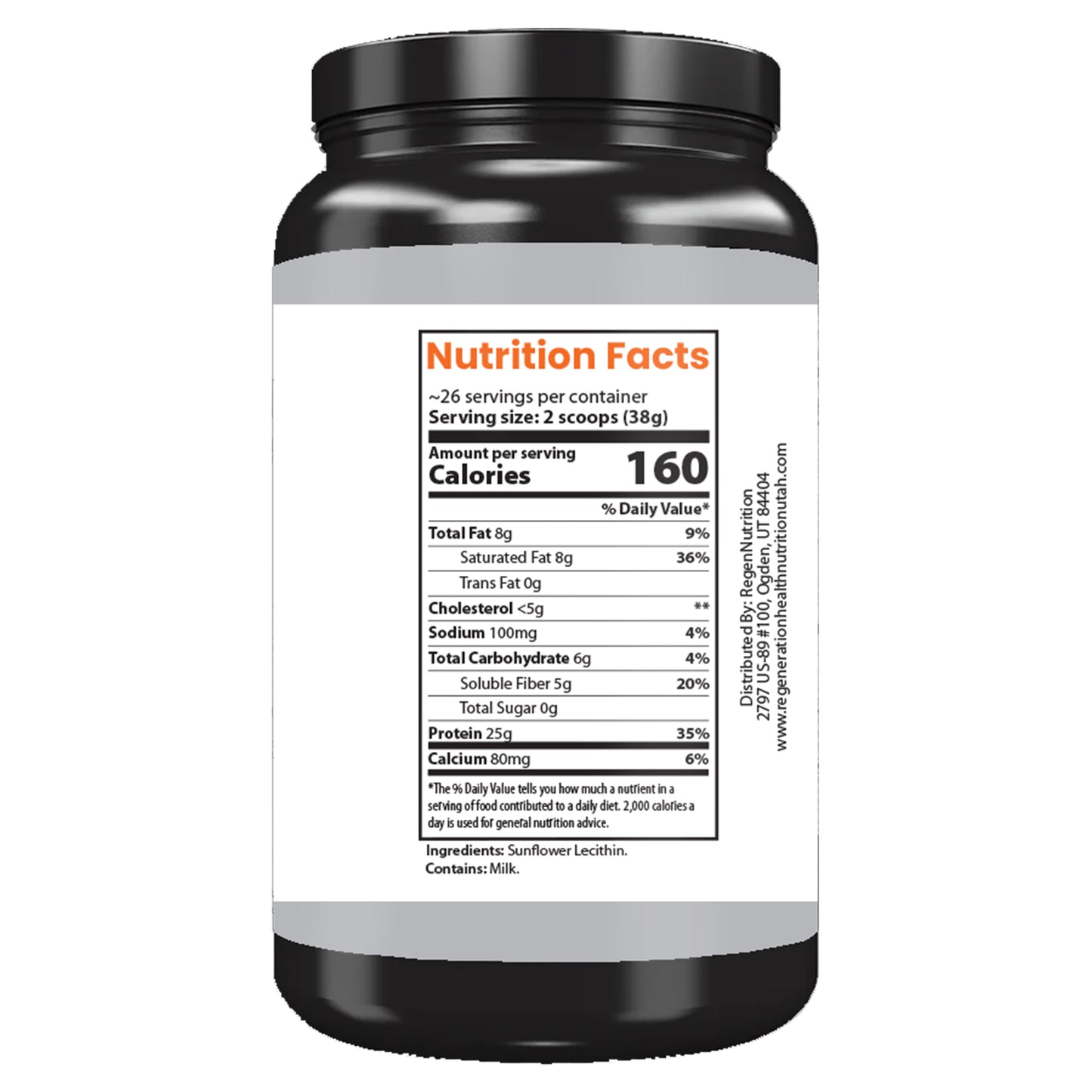 RegenNutrition Whey Protein Isolate + Collagen + MCT Oil